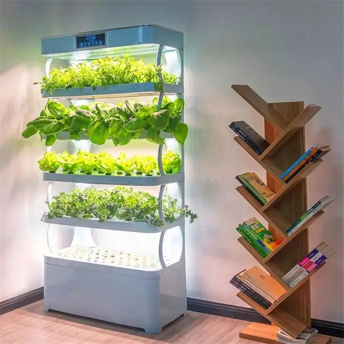 indoor home smart herb garden Intelligent microgreens aquaponics aeroponic vertical hydroponic Kit hydroponics growing system