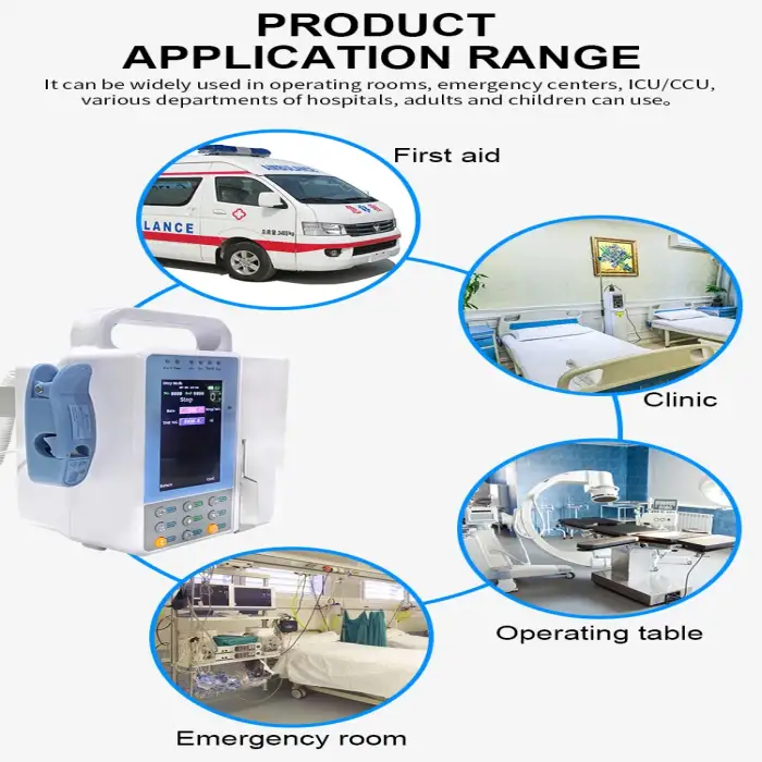 Electric Automatical IV Infusion Pump can be with Heating Function portable infusion pumps oem