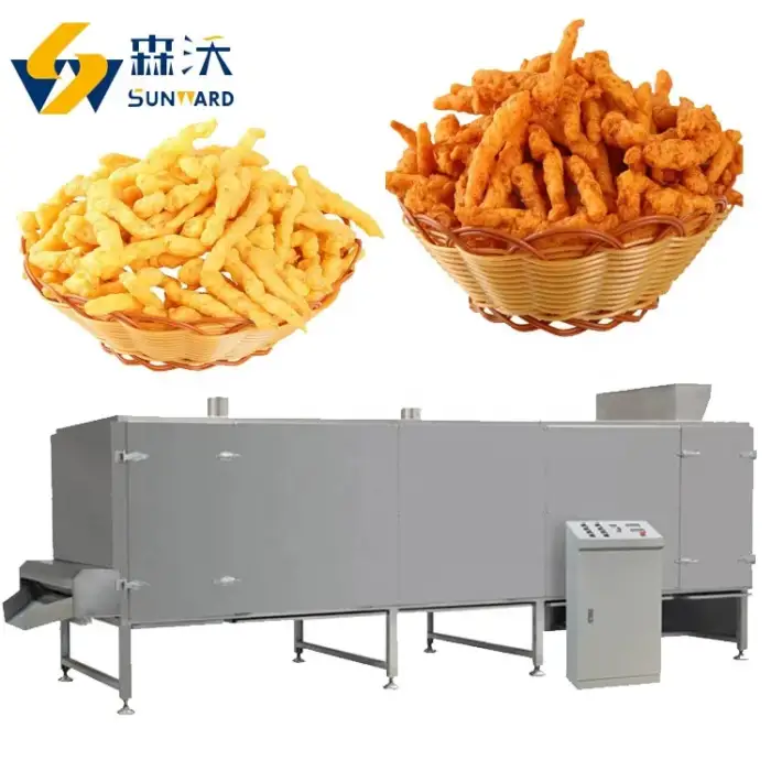 Full Automatic Baked Fried Kurkure Extruder Cheetos Nik Naks Processing Machinery