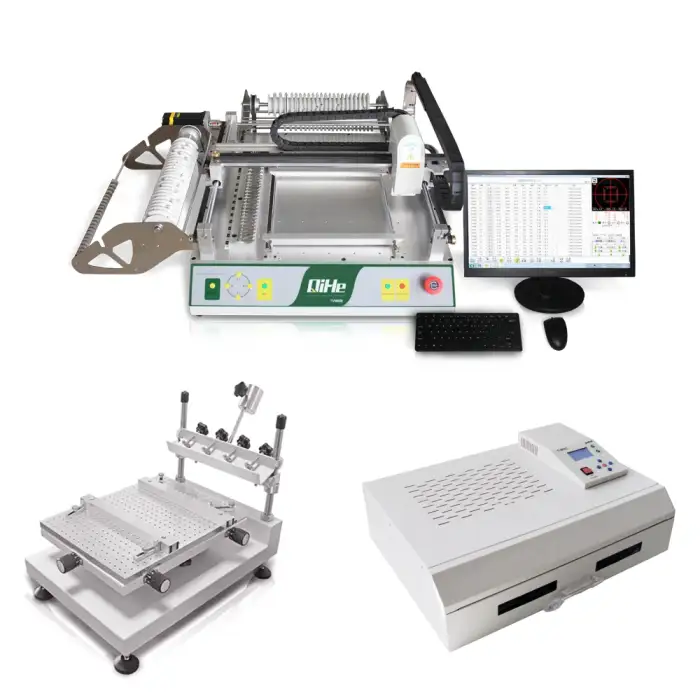 Qihe TVM802BX SMT Production Line Pick And Place Machine SMD Chip Placement Equipment For PCB