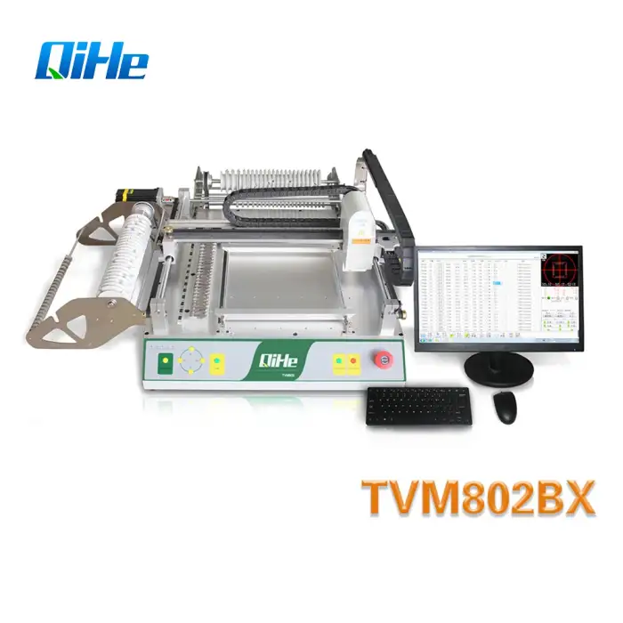 Qihe TVM802BX SMT Production Line Pick And Place Machine SMD Chip Placement Equipment For PCB