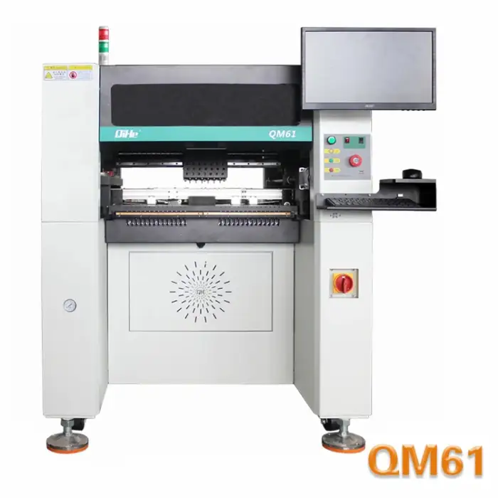 Full Automatic Pick Place Machine PCB Board Making Qihe SMT Production Line