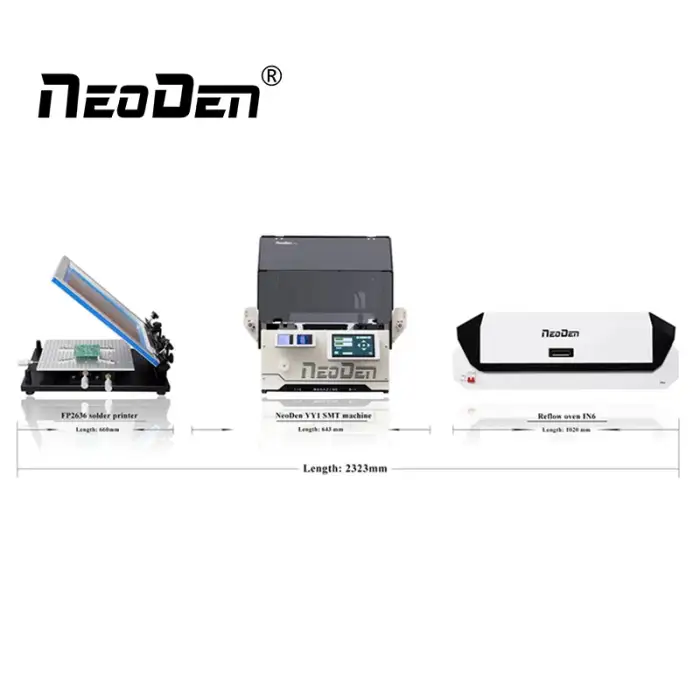 NeoDen YY1 Automatic SMT pick and place machine with 2 heads vision system pcb prototyping pcb assembly line