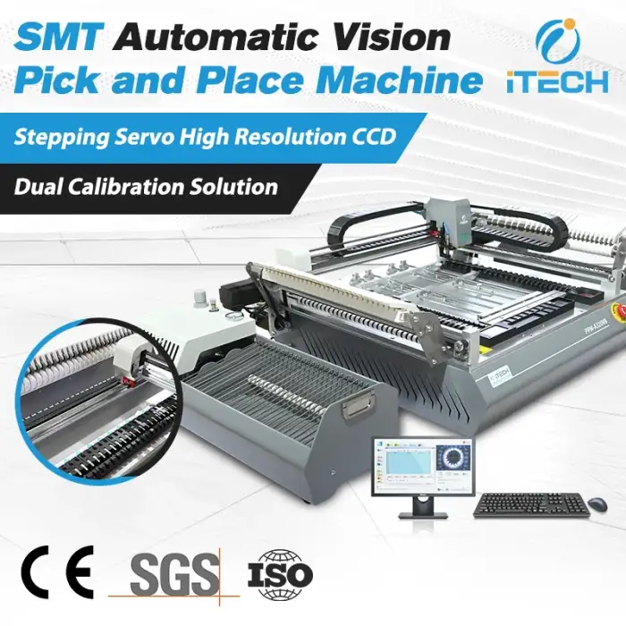 Electronic Production Machinery Desktop SMT Pick And Place Machine Automatic Small LED Pcb Assemble Smd Pick And Place Machine