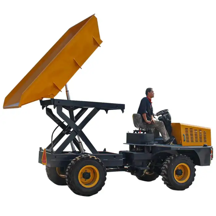 High lifting farm agriculture short transport off road 2.5 ton FCY25H palm oil use mini dump truck small site dumper