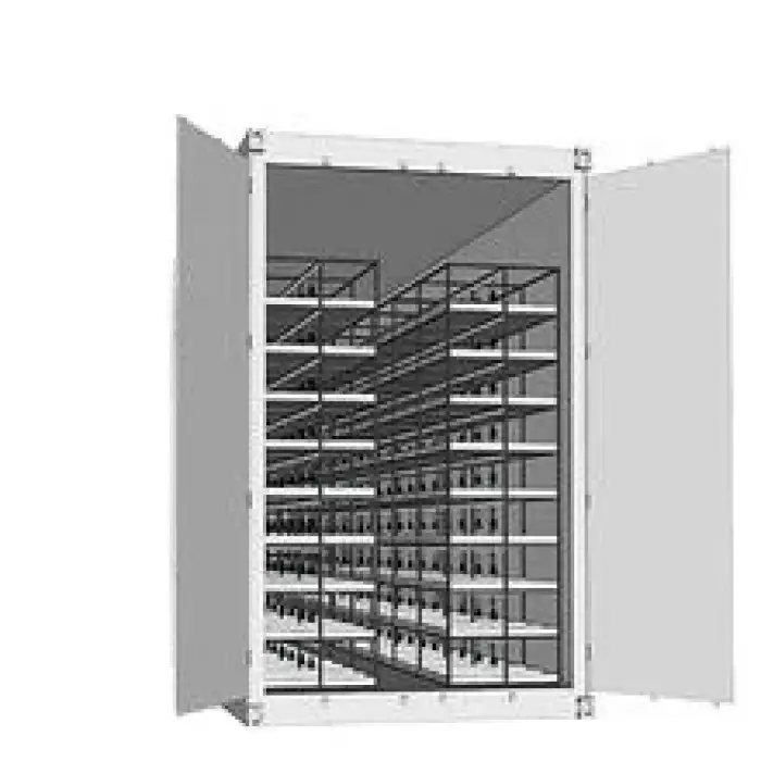 smart farm grow hydroponic vertical farming system 40ft shipping container farm greenhouse for medical plants, herbs, lettuce