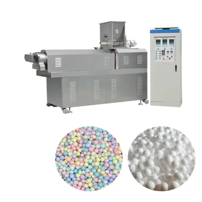 Biodegradable Filler Corn Starch Foam Water-Soluble Foam Degradable Granule Extruder Packing Peanuts