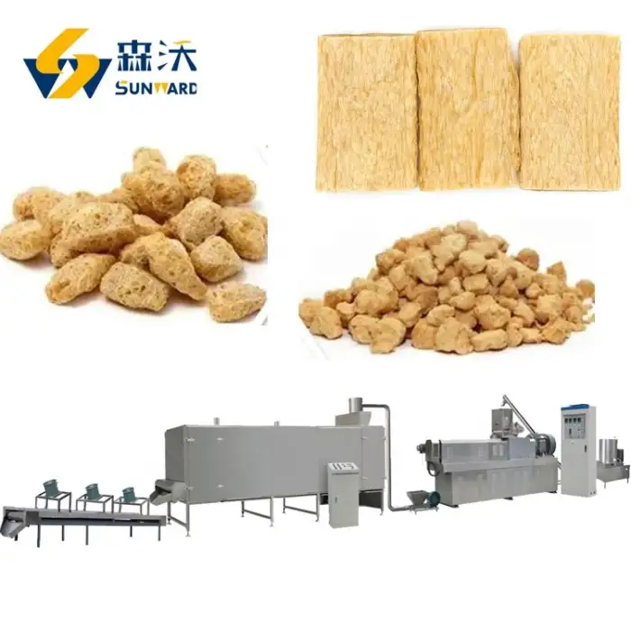 Automatic textured soya protein machine Soya Nuggets Making Machine