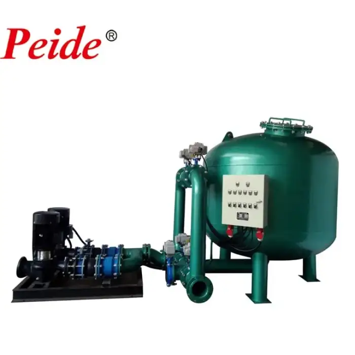 Water treatment for irrigation industrial Quartz sand filter automatic backwash rapid sand water filter equipment