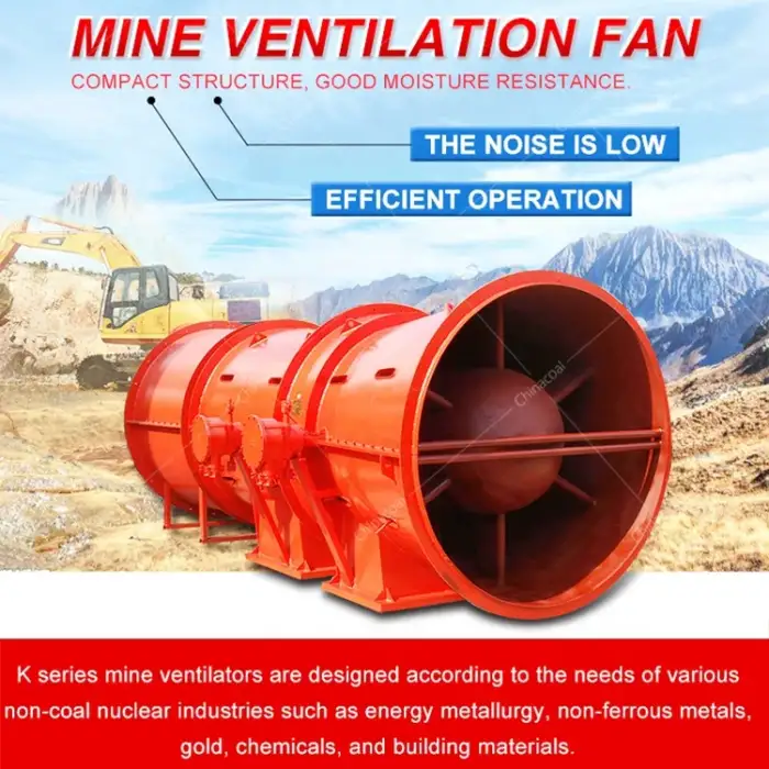 K40-8-NO12 High Efficiency Tunnel Ventilation Axial Fan Industrial Mine Explosion-Proof Mine Local Fan