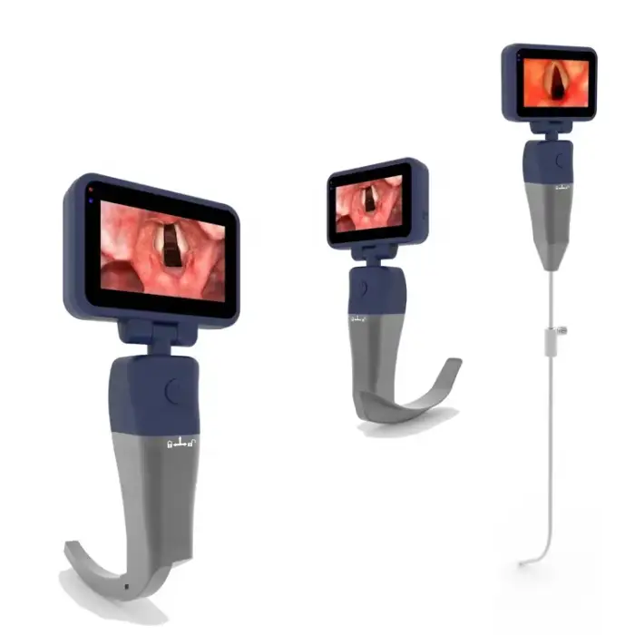 Digital Video Laryngoscope Portable Reusable Set