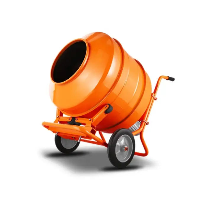 120L Upgrade Small Household Concrete Mixer Construction Site Cement Mortar Mixer Electric Feed Mixing Machine