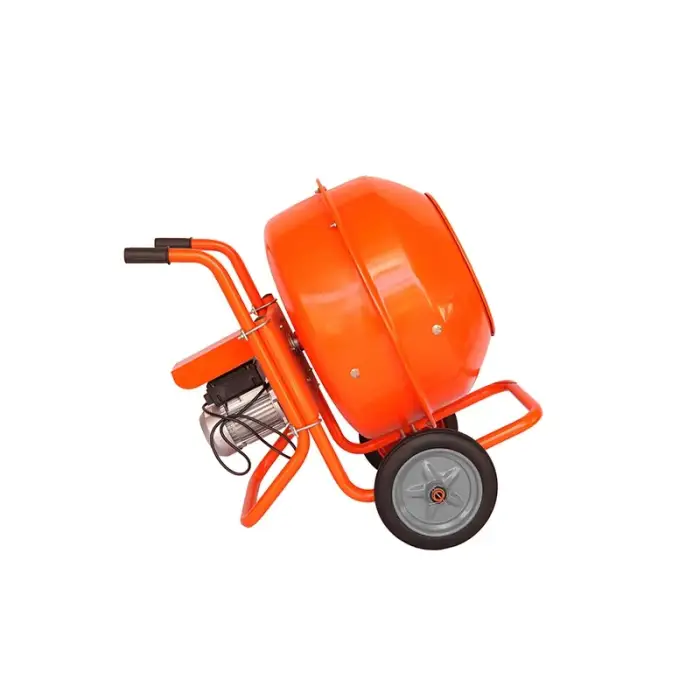 120L Upgrade Small Household Concrete Mixer Construction Site Cement Mortar Mixer Electric Feed Mixing Machine