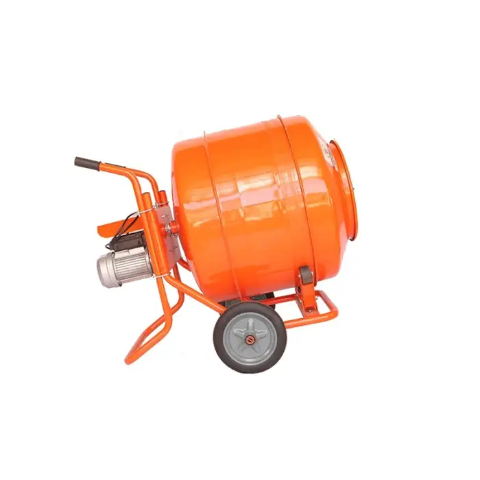 120L Upgrade Small Household Concrete Mixer Construction Site Cement Mortar Mixer Electric Feed Mixing Machine