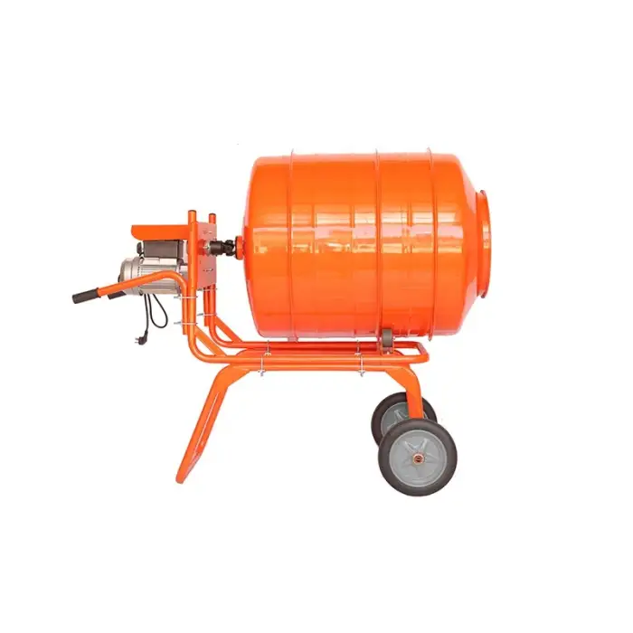 120L Upgrade Small Household Concrete Mixer Construction Site Cement Mortar Mixer Electric Feed Mixing Machine