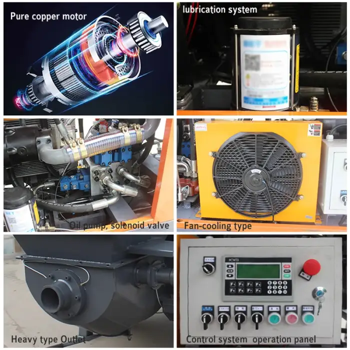 Diesel Engine Electric Portable Trailer Cement