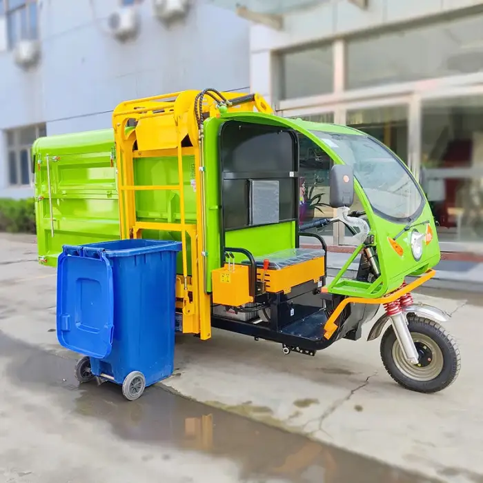 Side Hanging Trash Can Electric Garbage Truck