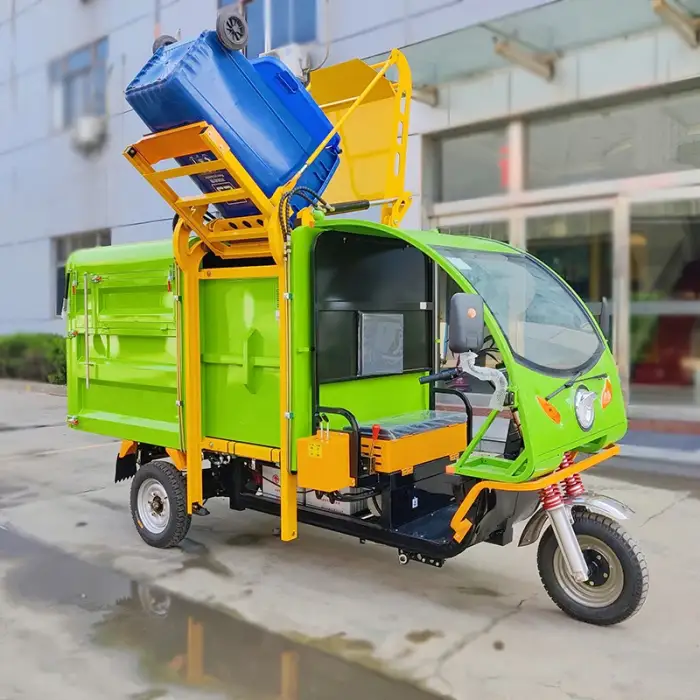 Side Hanging Trash Can Electric Garbage Truck