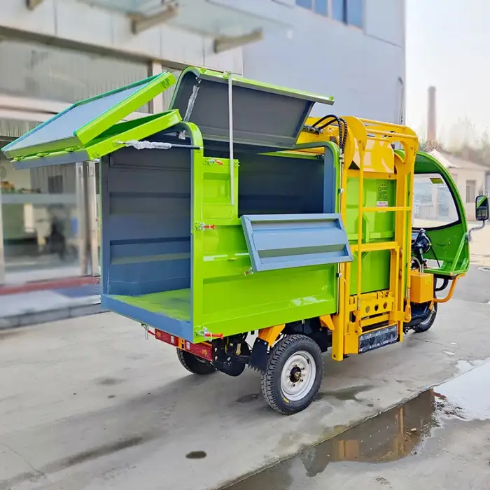 Side Hanging Trash Can Electric Garbage Truck