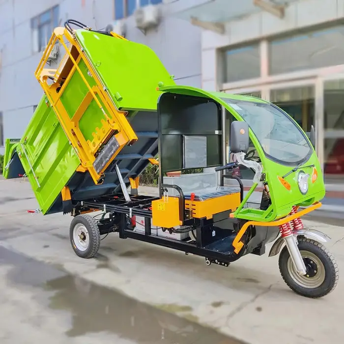 Side Hanging Trash Can Electric Garbage Truck