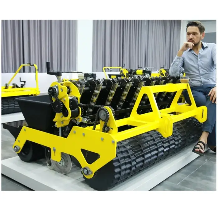 Small Agriculture Machinery Powder Rows Tractor Garlic Seed Seeder Planter Garlic Processing Planting Sowing Machine 5 Row 8 10