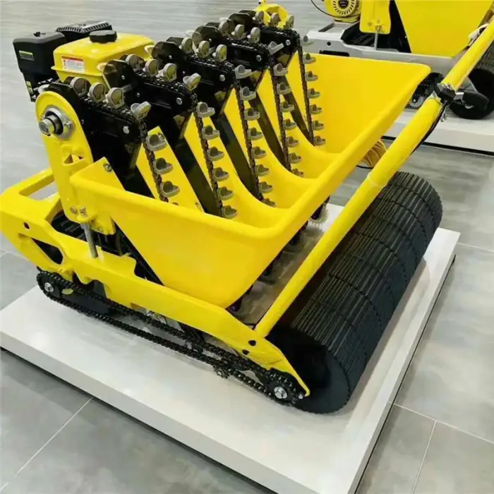 Automatic 5 rows gasoline engine garlic planting sowing machine tractor mounted electric seed seeder garlic planter