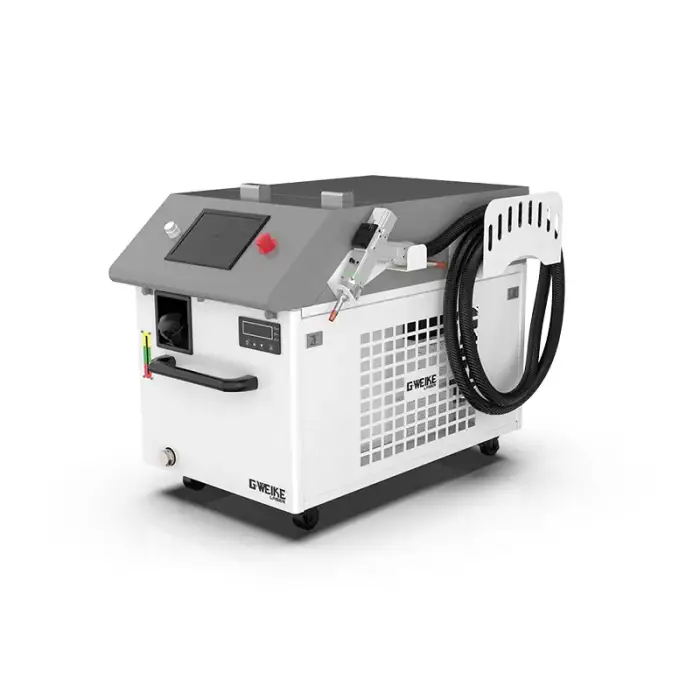 Gweike new type laser cleaning use for make the surface look like new thing 1000w,1500w,2000w  fiber laser cleaning machine