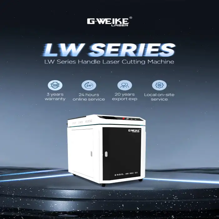 Gweike new type laser cleaning use for make the surface look like new thing 1000w,1500w,2000w  fiber laser cleaning machine