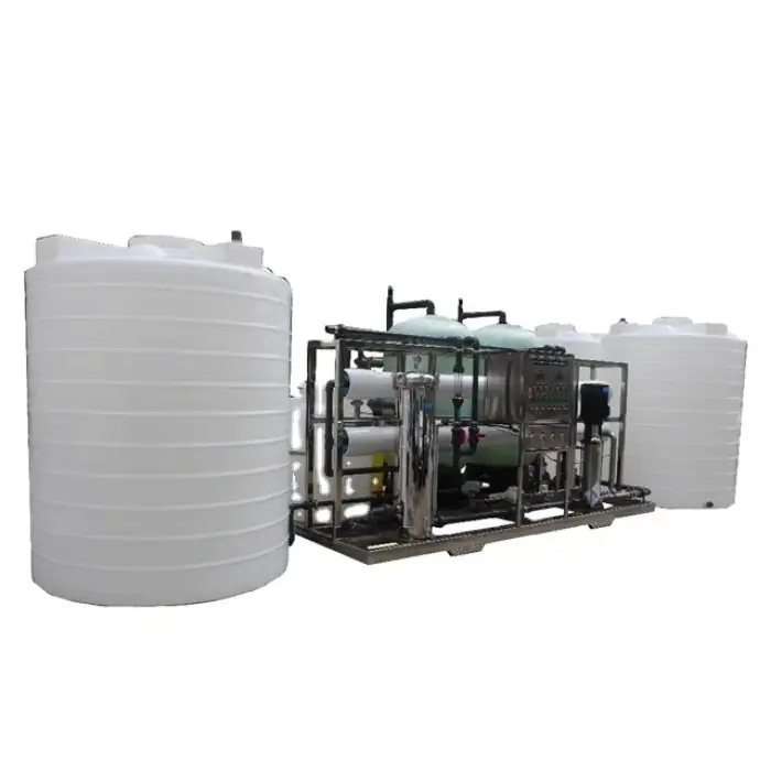 Sand filters Sea water purify 6000 liter RO treatment plant Water desalination machine