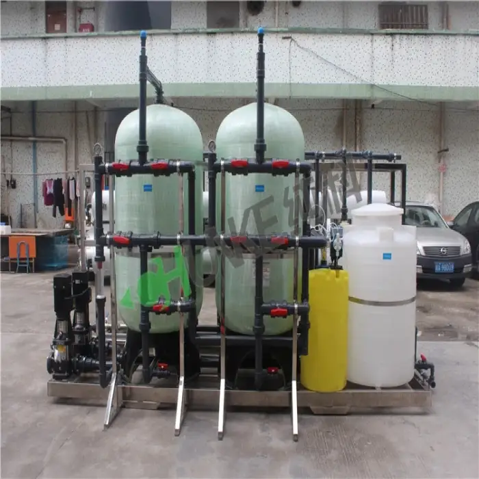 Sand filters Sea water purify 6000 liter RO treatment plant Water desalination machine