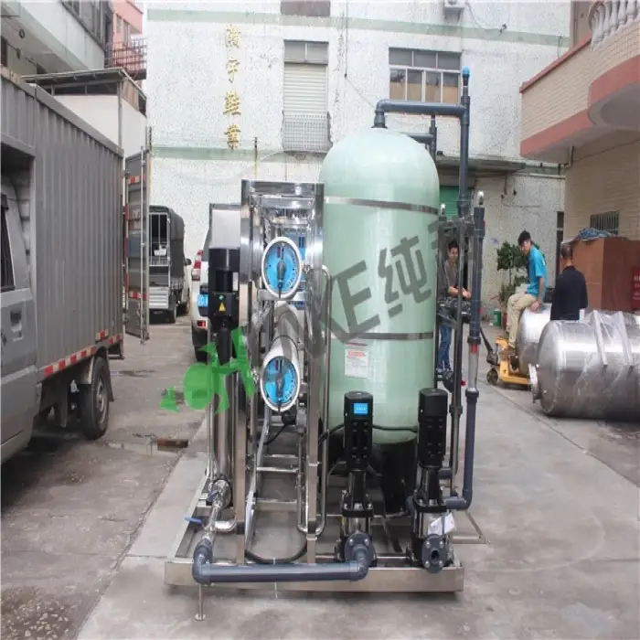 Sand filters Sea water purify 6000 liter RO treatment plant Water desalination machine