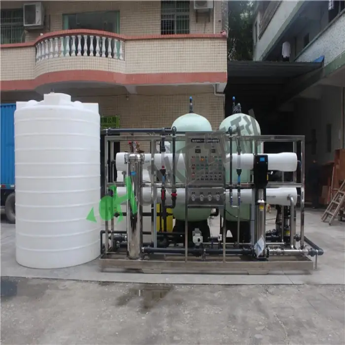 Sand filters Sea water purify 6000 liter RO treatment plant Water desalination machine