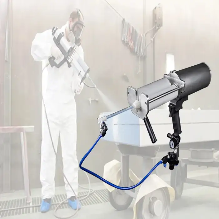 Pneumatic two-component polyurea waterproof spray gun hot sale