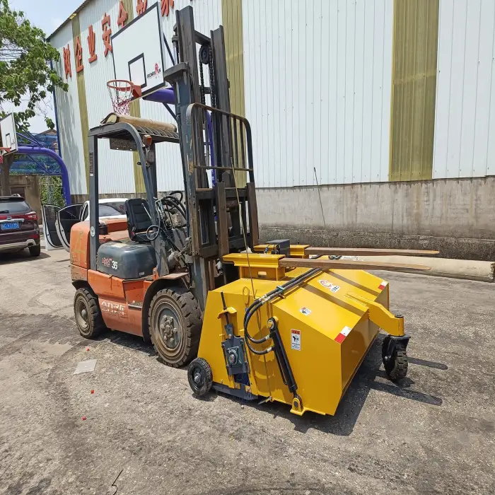 Hydraulic Sweeper Forklift  Road Sweeper Brushes  Forklift Road Sweeper