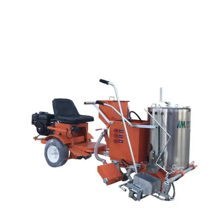 Thermoplastic large capacity road marking machine