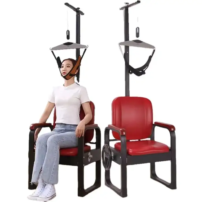 Comfortable Medical Physiotherapy Equipment Vertebra Cervical Rehabilitation Instrument Traction Chair