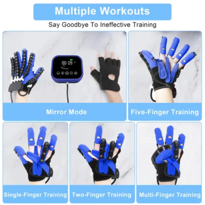 Hand rehabilitation robot  stroke hemiplegia cerebral infarction training equipment finger exerciser