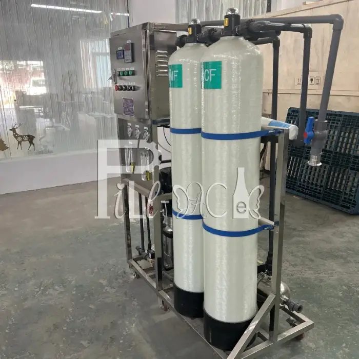 500LPH Drinking water RO Reverse Osmosis water treatment machine system with 4040 membrane