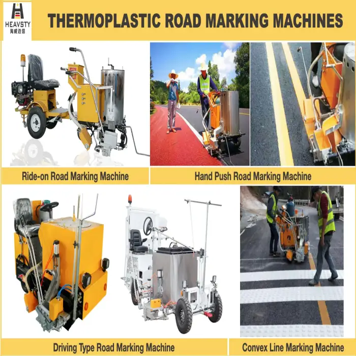 Cold Spraying Thermoplastic Scrap Extrusion Hot Paint Boiler Automatic Thermo Hofmann Road Marking Machine For Sale