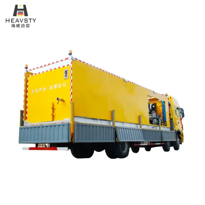 HW260C Automatic Truck Mounted Ultrahigh Pressure Water Jetting Paint,Rubber highway street Paint Removal supplies