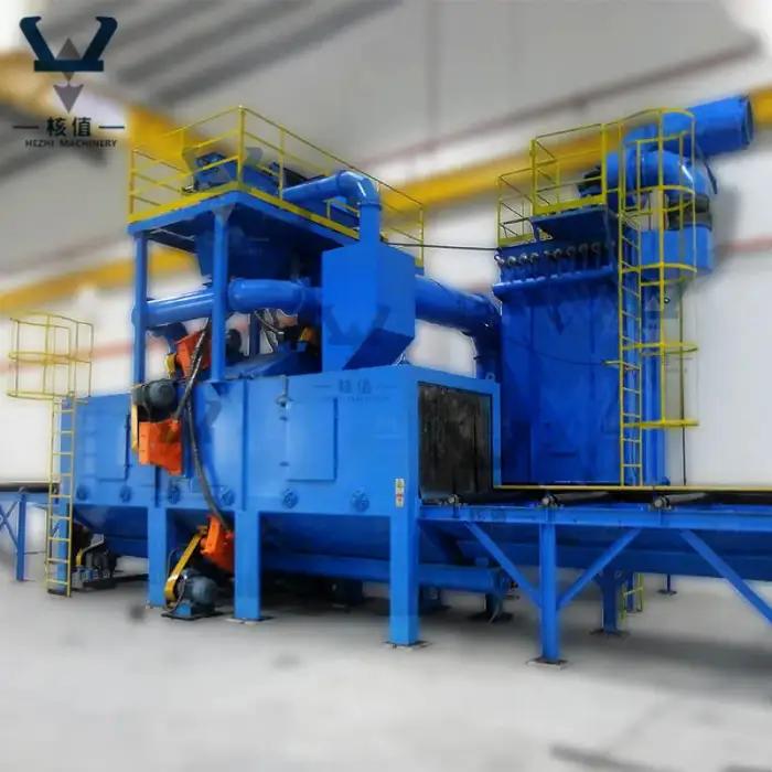 Abrator H Profile I Beam Roller Conveyor Type Wheel Shot blasting Machines Metal Blaster