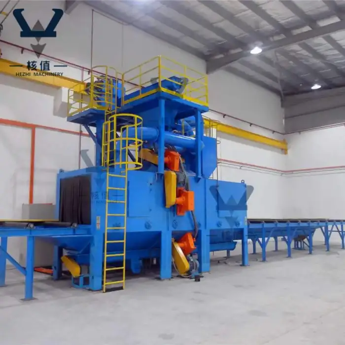 Abrator H Profile I Beam Roller Conveyor Type Wheel Shot blasting Machines Metal Blaster