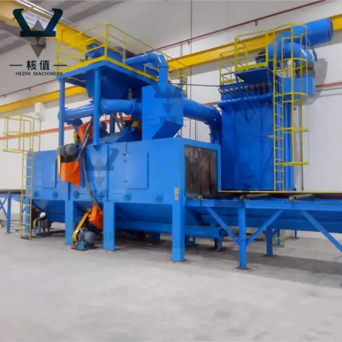 Abrator H Profile I Beam Roller Conveyor Type Wheel Shot blasting Machines Metal Blaster