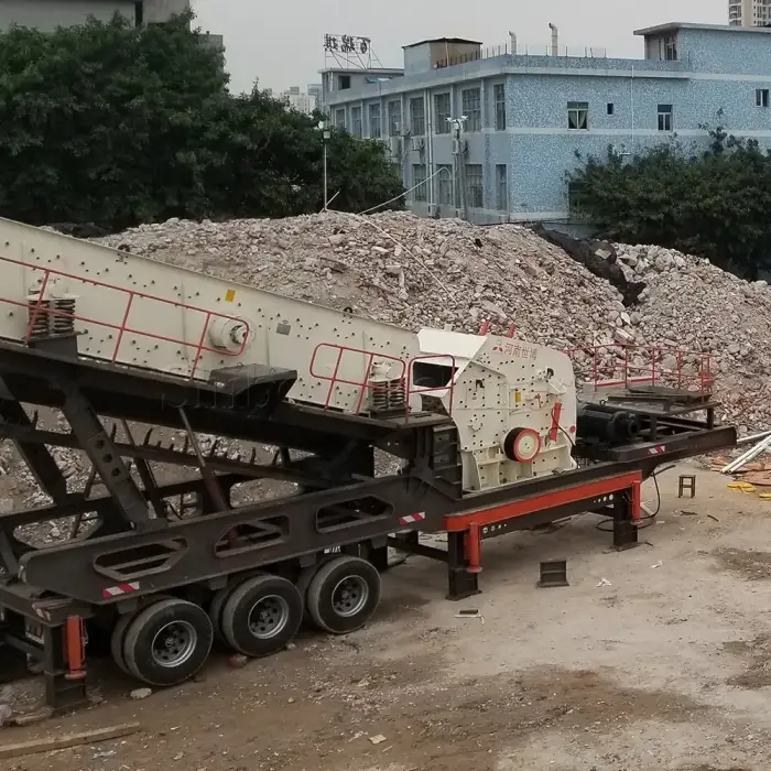 Mobile Crushing and Screening Plant Complex for Crushed Stone and Sand