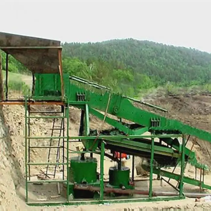 Gravity Separation Process Of Placer Gold Ore Gold Mine Processing Line