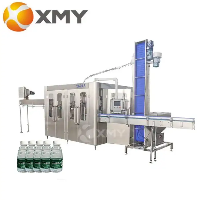 Mineral water bottling purification filling machines  process plant