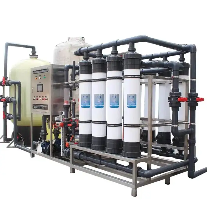 Huamo UF System Water Purifier Ultra Filtration Skid Industrial Drinking Water Treatment Plant 2 Ton UF System