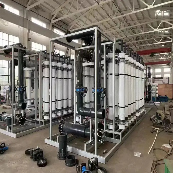 Huamo UF System Water Purifier Ultra Filtration Skid Industrial Drinking Water Treatment Plant 2 Ton UF System