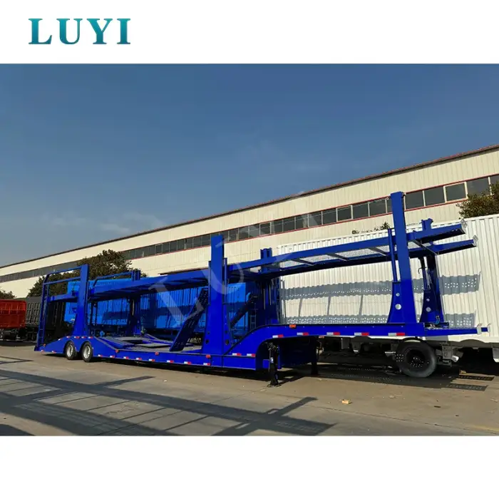 LUYI China Customizable 2-Axle 8-Bit Car Transporter Trailer Car Hauler Trailer Transport Car Transport Trucks Trailer