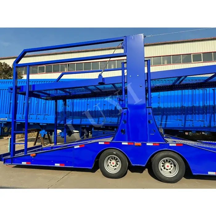 LUYI China Customizable 2-Axle 8-Bit Car Transporter Trailer Car Hauler Trailer Transport Car Transport Trucks Trailer